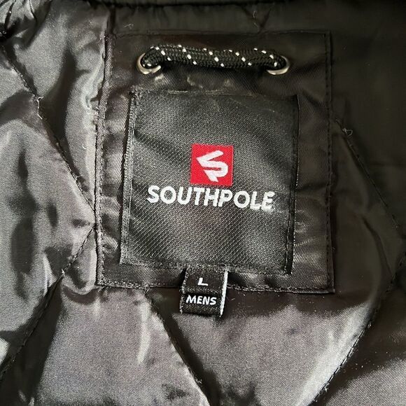 South Pole Flight Bomber black jacket Large - Picture 9 of 11